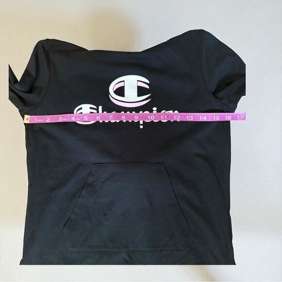New With Tags Champion Black Pullover with Pink and White Logo Size XL - Picture 4 of 10